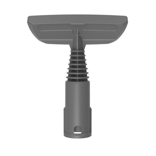 BLACKDECKER BHSMP2008 vacuum cleaner accessory tool, gray plastic, photographed from the front on white background.