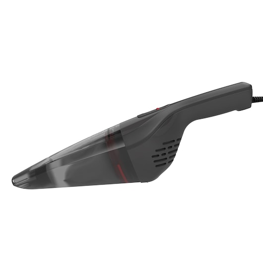 A Black+Decker handheld vacuum cleaner, model NVB12AVA, shown in a side view against a white background.