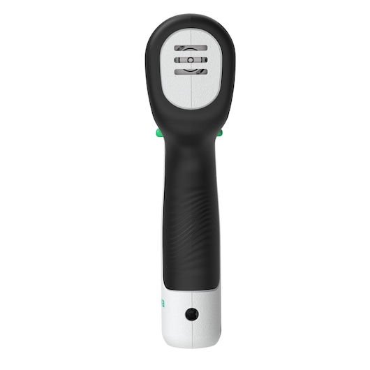 BLACKDECKER REVDD12C cordless drill handle, black and silver, rear view on white background.